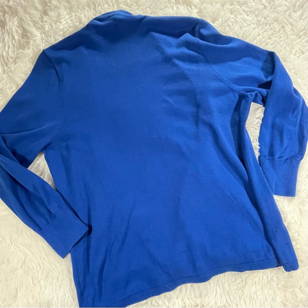 NWOT Talbots Cotton Blue Sweater - XL - Picture 6 of 6